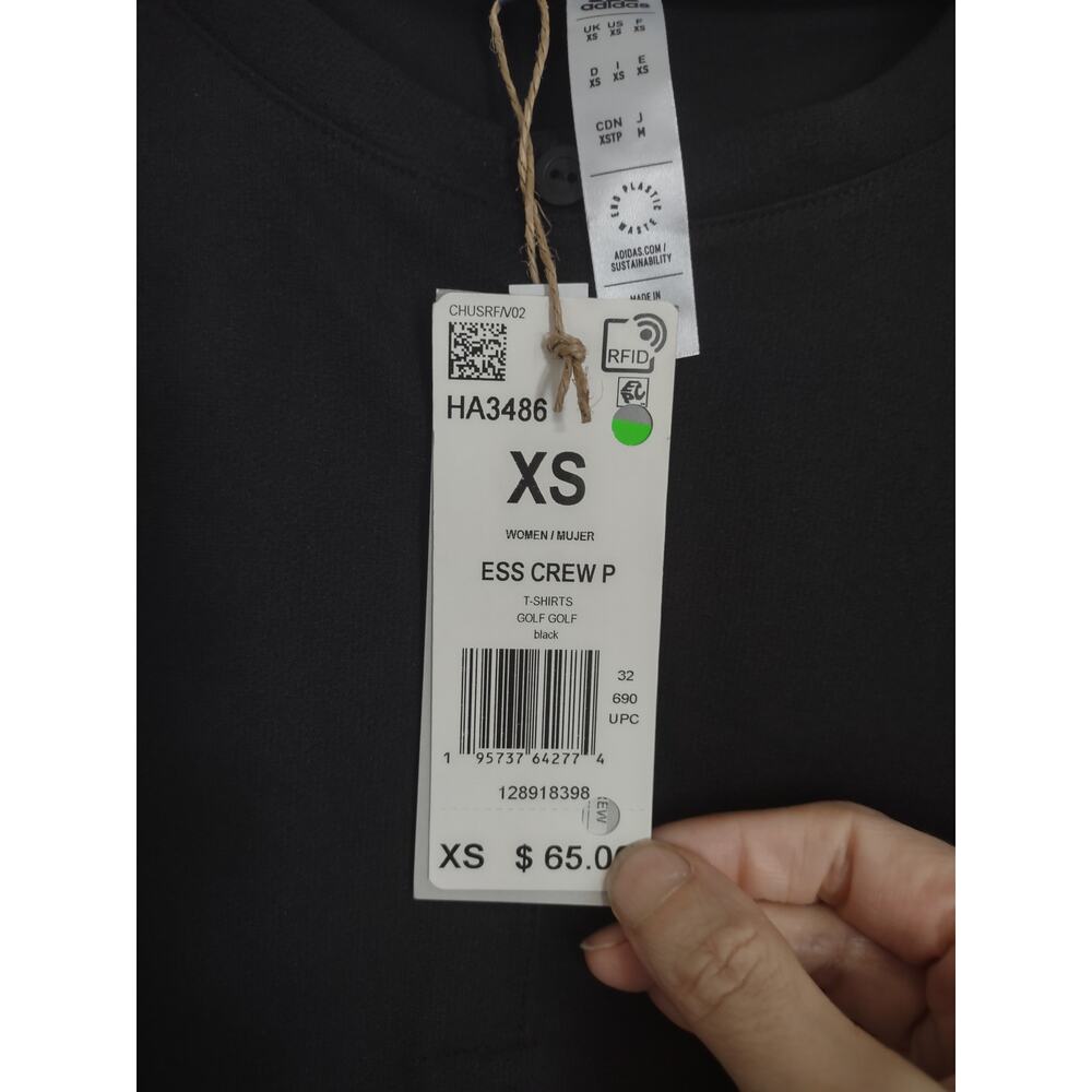 Adidas Essentials Crew Shirt XS Golf Tennis Casual Athleisure Country Club - Picture 5 of 9